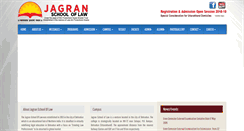 Desktop Screenshot of jagranschooloflaw.com