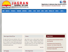 Tablet Screenshot of jagranschooloflaw.com